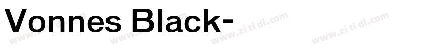 Vonnes Black字体转换